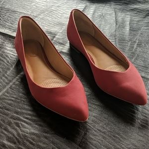 Corso Como Red Suede Flats Size 7.5
